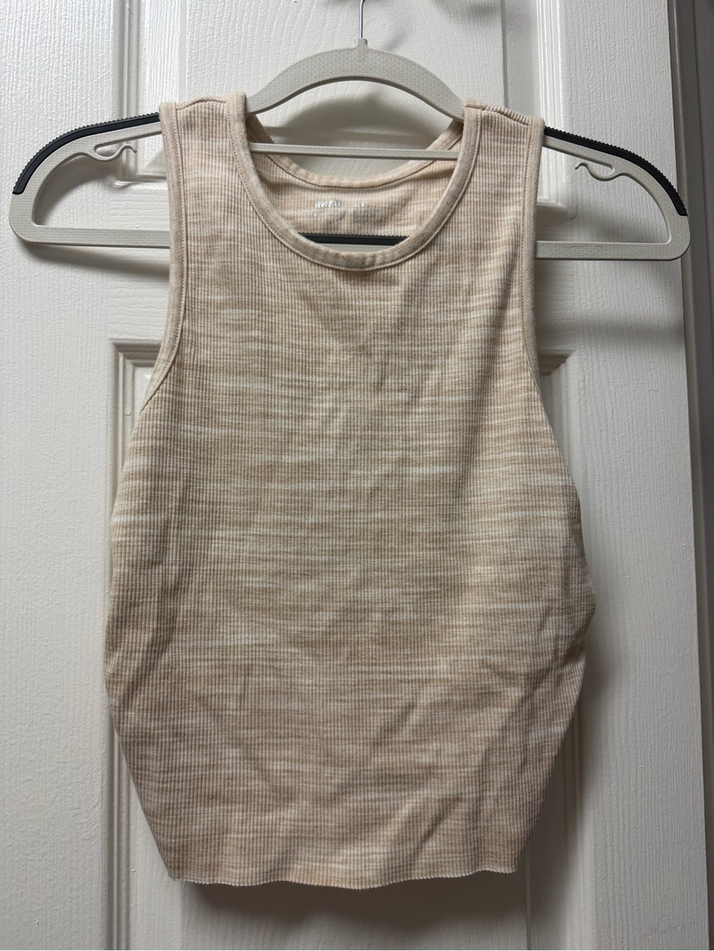 aerie Ribbed Tank Top - Beige